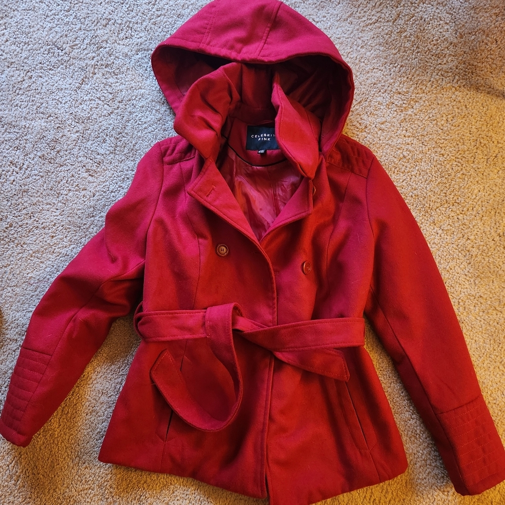 Red Hooded Jacket